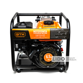 Мотопомпа бензинова GTM для чистої води  4,78кВт 50мм 20м³/год підйом-80м