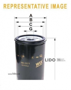 Фильтр масляный Wix 7166 (612)