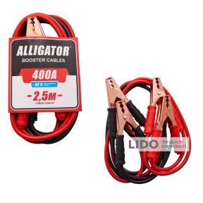 Провода-прикурювачі Alligator 400А, 2,5м BC641