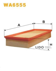 Фільтр повітряний Wix 6555 (118/2)