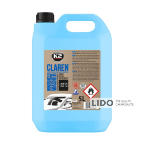 Омивач скла зимовий K2 Claren Windshield Washer -40°C з нейтральним ароматом концентрат 5л