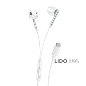 Навушники дротові XO EP66 Crescent Type-C білі