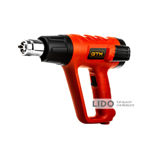 Фен строительный GTM HG2000EM 2000Вт, 80-600С 300-500 л/мин LCD-дисплей