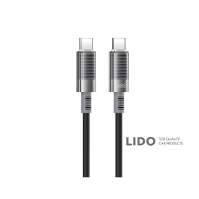 Кабель XO Brushed Silicone USB to Type-C 6A 1м чорний