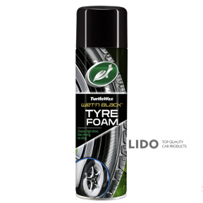 Поліроль-очищувач для шин Turtle Wax Wet-n-Black аерозоль, 500мл