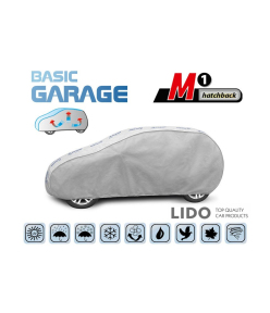 Чохол-тент для автомобіля Basic Garage M1 hatchback (355-380см)