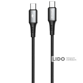 Кабель Proove WireX Type-C to Type-C 60W (2m) черный