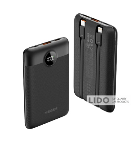 Повербанк (Power Bank) Veger C11 10000 mAh 22,5W PD QC3.0 2A черный