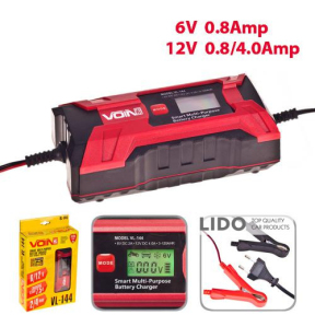 Зарядное устр-во  VOIN VL-144 6&12V/0.8-4.0A/3-120AHR/LCD/Импульсное (VL-144)