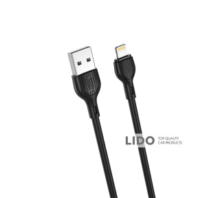Кабель XO USB to Lightning 2,1А 2м чорний