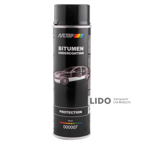 Мастика бітумна Motip Bitumen Undercoating чорна аерозоль 500мл
