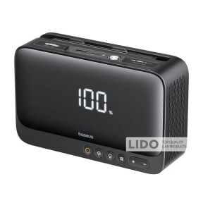 Пуско-зарядний пристрій з насосом Baseus Super Energy Series 4-in-1 Car Jump Starter 600A Cluster Black