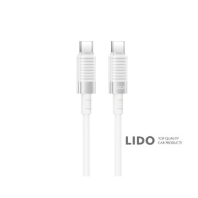 Кабель XO Brushed Silicone USB to Type-C 6A 1м білий