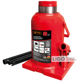 Домкрат гідравлічний пляшковий GTM TH95004 50т 280-450мм
