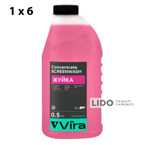 Омивач скла літній Vira концентрат Жуйка (0,5л x6шт) 3л