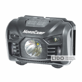 Ліхтар налобний Nord Camp 100Lm, 3W LED, 3xAAA, з сенсором білий/червоний