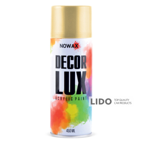 Краска акриловая Nowax Spray Светло золотой 450мл