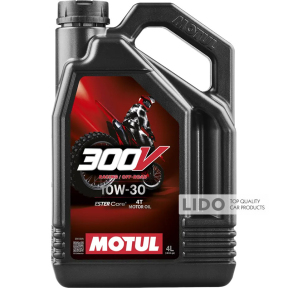 Моторное масло Motul 300V 4T Factory Line Off Road 10W30 4л 112537