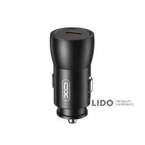 Автомобільний зарядний пристрій XO CC57 PD25W Smart Metal Single C Port чорний