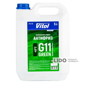 Антифриз Vitol Green G11 зеленый готовый 5л