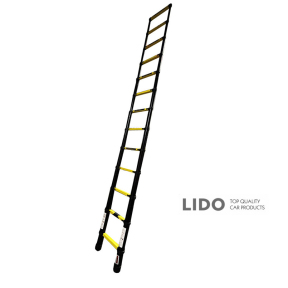 Драбина телескопічна алюмінієва GTM KME1038Y/881038 13 сходинок 3,8м