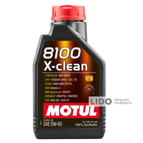 Моторное масло Motul 8100 X-clean 5W40 1л 102786