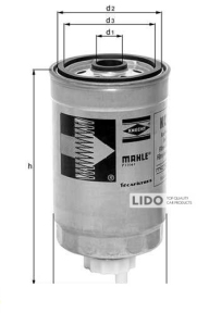 Фильтр топливный Mahle KC18