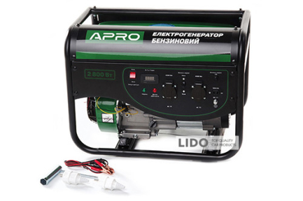 Генератор Apro бензиновий 4-х тактний 2.5/2.8 кВт ручний запуск