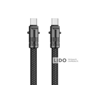 Кабель XO Lanyard Bullet Type-C to Type-C 60W 1,2м чорний