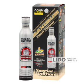 Атомарный кондиционер металла Xado 1 Stage Maximum Twin Turbo с ревитализантом для мощных двигателей 360мл