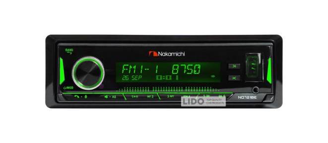 Автомагнітола 1DIN Nakamichi NQ721BE з модулем Bluetooth