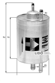 Фільтр паливний Mahle KL156/3