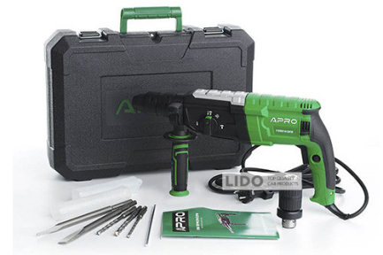 Перфоратор прямой Apro 1050H DFR 3,5 Дж 1050В SDS+ в кейсе