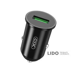 Автомобільний зарядний пристрій XO CC35 QC3.0 18W чорний