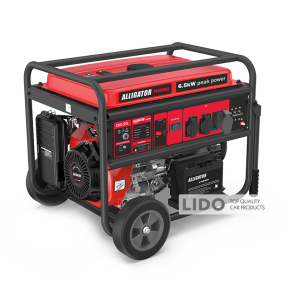 Генератор Alligator бензиновий 6,5кВт (ном 6,0кВт) з електростартером, 1 та 3 фази Уцінка