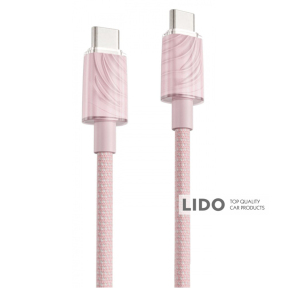 Кабель Proove Spectral Type-C to Type-C 60W (1m) рожевий