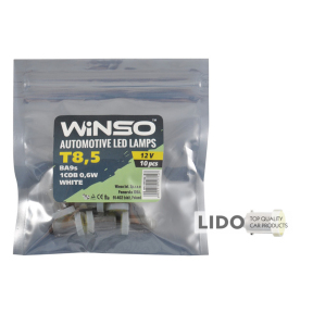 LED автолампа Winso 12V COB T8.5 BA9s, 10шт