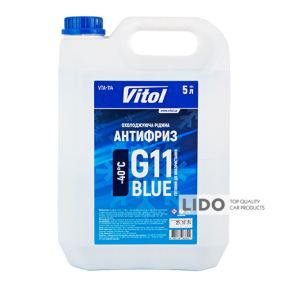 Антифриз Vitol Blue G11 синий готовый 5л