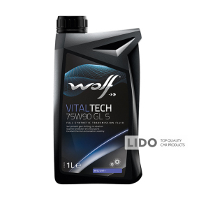 Трансмиссионное масло Wolf Vital Tech 75W-90 GL5 1л