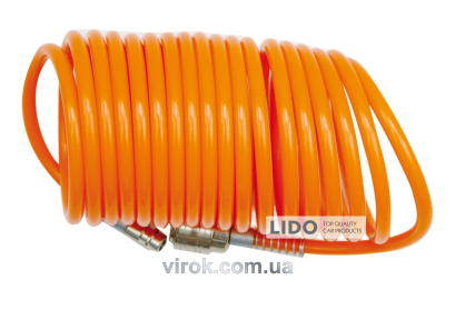 Шланг для пневмоінструменту Vorel спіральний 5х8мм 10м