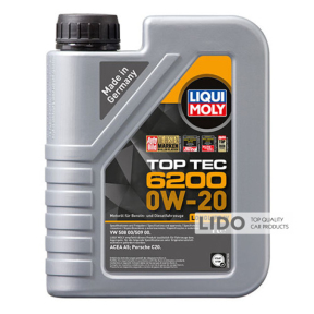 Моторне масло Liqui Moly Top Tec 6200 0W-20 1л