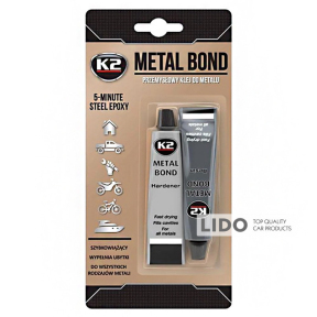 Клей епоксидний двокомпонентний для металу K2 Metal Bond 56,7г