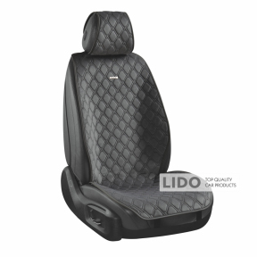 Комплект преміум накидок для сидінь CarLife Turbo, black
