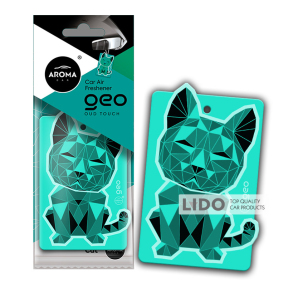 Ароматизатор Aroma Car Cellulose Geo Cat - Turquoise Oud Touch