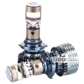 Автолампа DriveX LED с линзой LE-09 H7 50W 9-16V 6000K 2шт