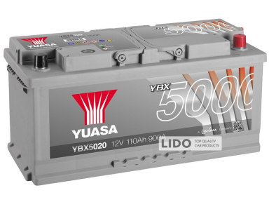 Акумулятор Yuasa 110Ah 12V Silver High Performance Battery YBX5020 (0) [- +]