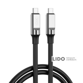 Кабель XO Liquid Silicone Type-C to Type-C 60W 1м чорний