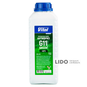 Антифриз Vitol Green G11 готовый зеленый 1л