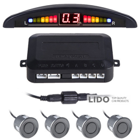 Парковочная система Pulso LP-10140 LED 4 датчика D=22мм grey