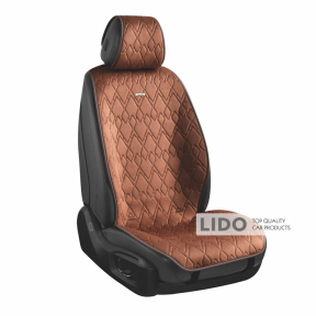 Комплект преміум накидок для сидінь CarLife Racer, coffee